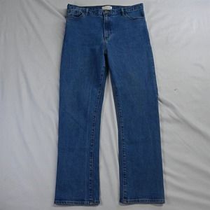 M. Martin 29 USA Made High Rise Straight‎ Stonewashed Denim Jeans